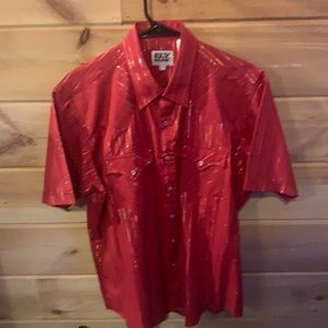 Vintage Ely Cattleman shiny western shirt